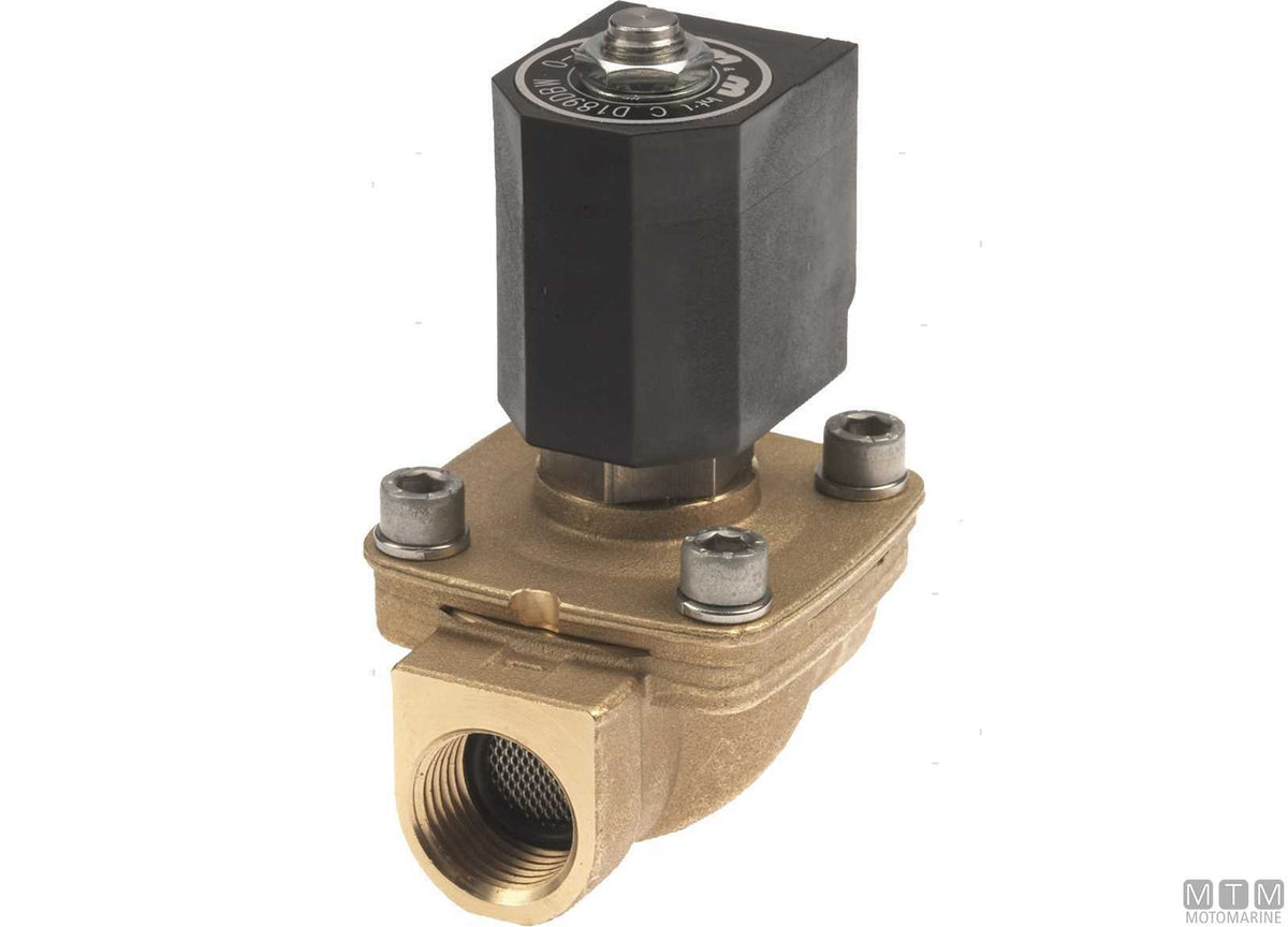 Johnson 12V toilet solenoid valve - original photo Motomarine Srl