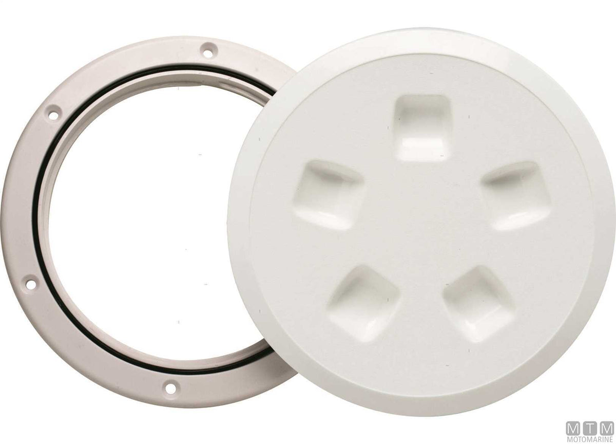 CN1 watertight hatch Ø210 mm white - original photo Motomarine Srl