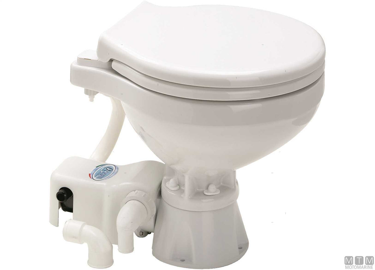 Ocean Evolution Comfort electric toilet 24V - original photo Motomarine Srl