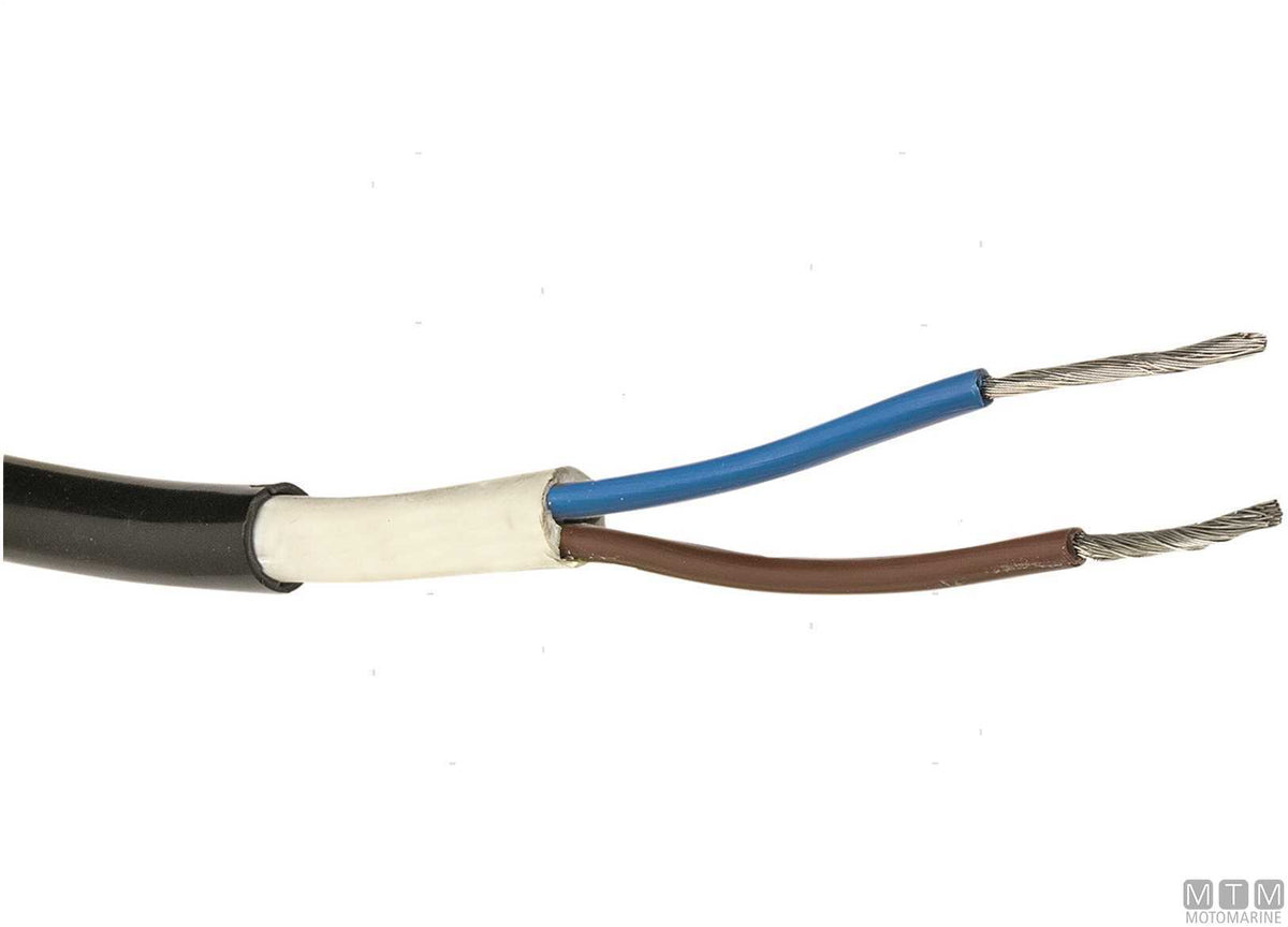 Power electrical cable 3x2.5 mm, 50 m - original photo Motomarine Srl