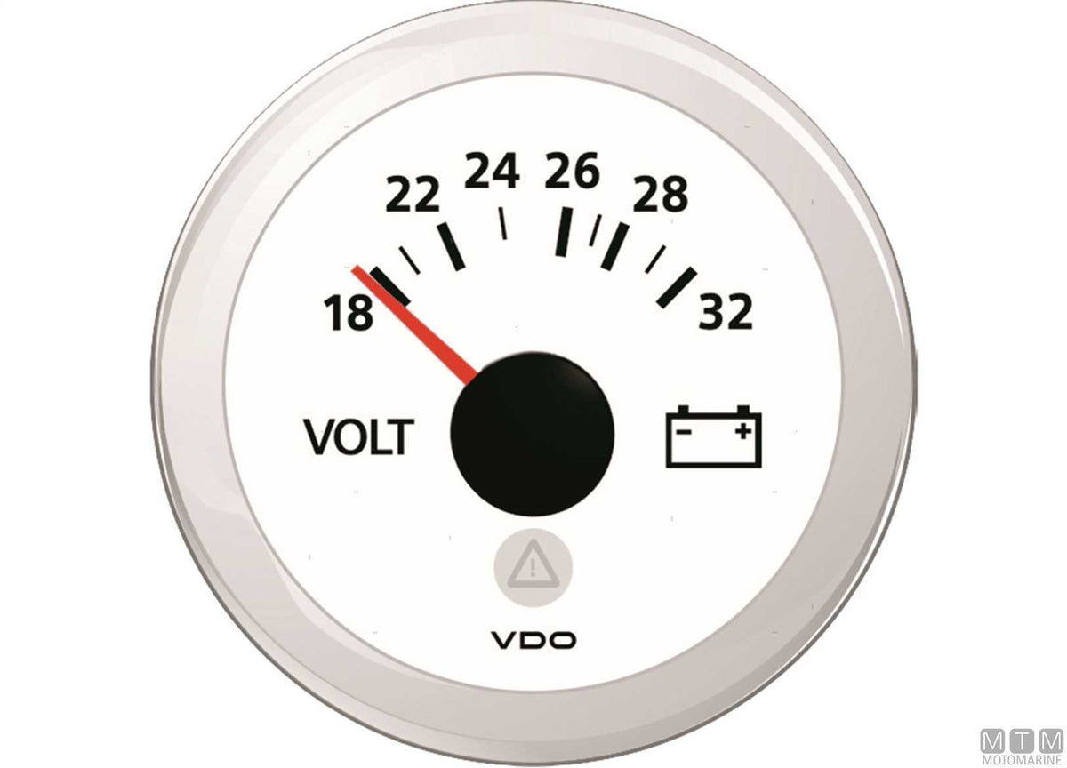 Tachometer/hour meter VDO 5000 Ø85 mm White - original photo Motomarine Srl