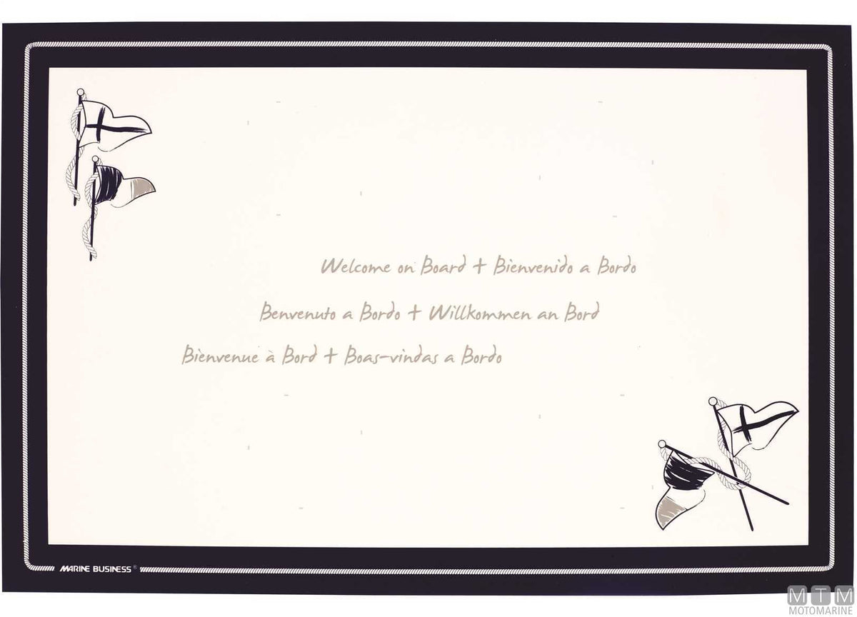 Placemats MB Welcome - original photo Motomarine Srl