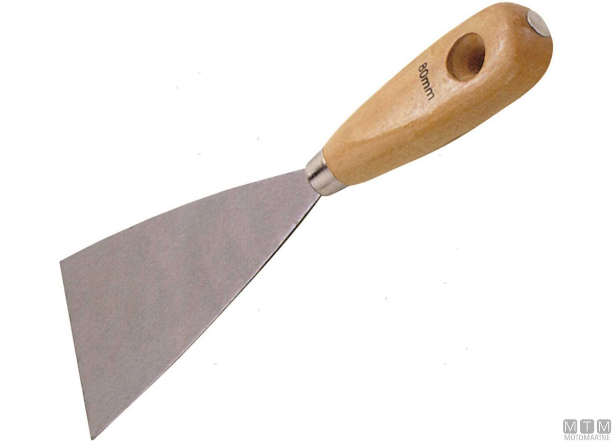 Putty knife with handle 100 mm (12 pcs) - original photo Motomarine Srl