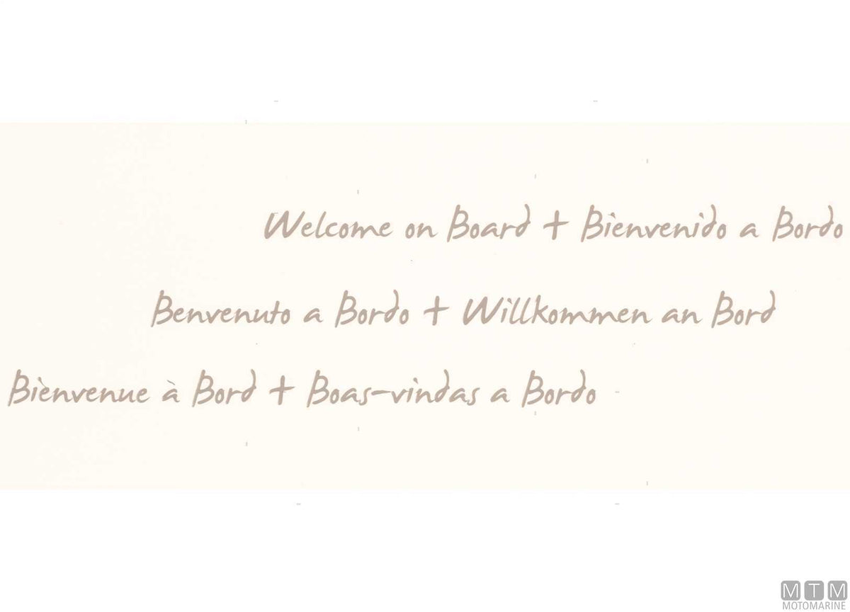Placemats MB Welcome - original photo Motomarine Srl