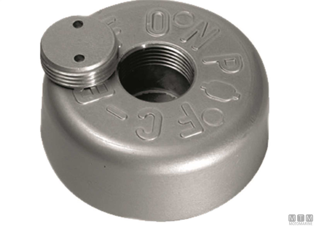 Set of round flange anode, high, Ø135 mm, zinc - original photo Motomarine Srl