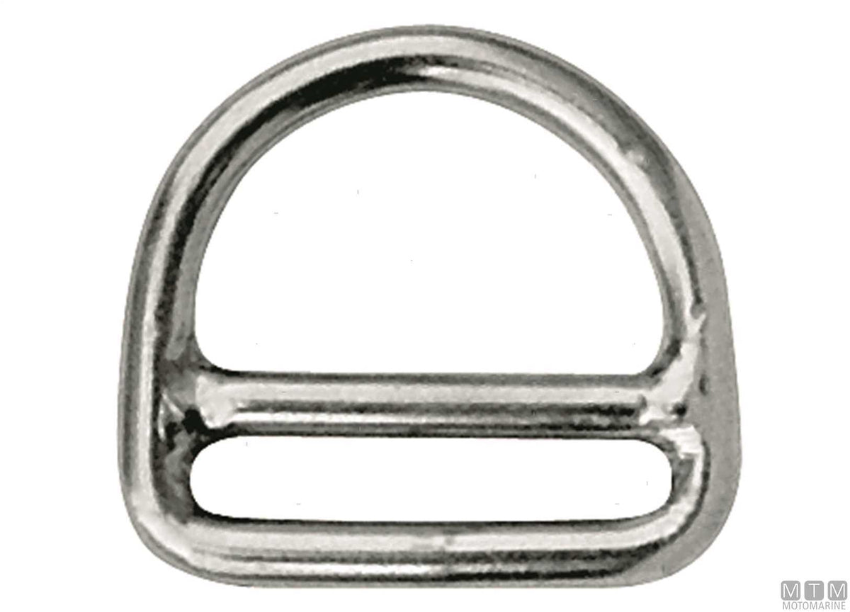 D-ring with bar Ø5 mm L45 mm stainless steel 316 - original photo Motomarine Srl