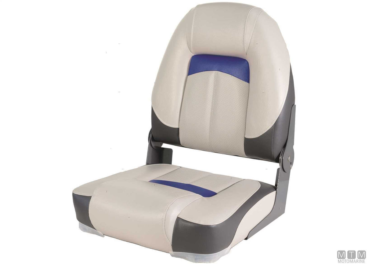 Premium Soft folding seat blue - original photo Motomarine Srl
