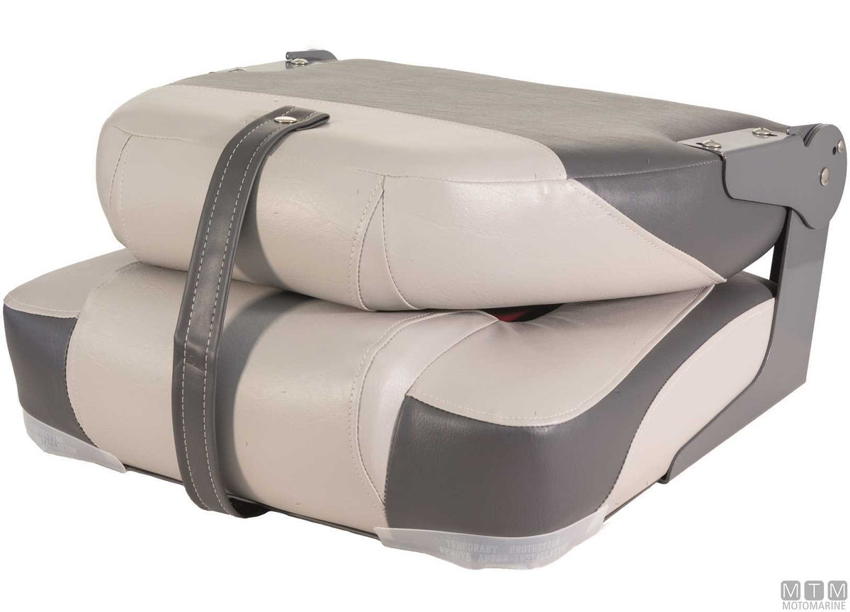 Premium Soft folding seat grey - original photo Motomarine Srl