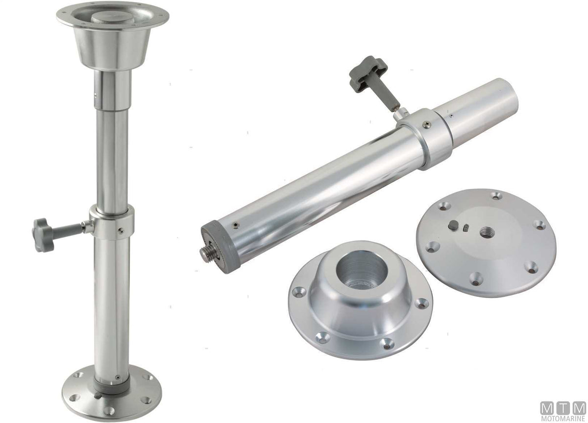 Twist Lock table support H50/70 cm in aluminium - original photo Motomarine Srl