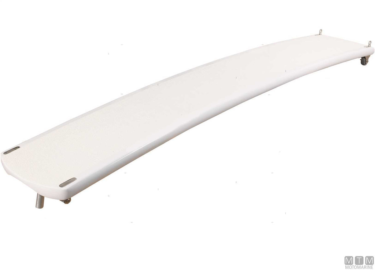 Fixed carbon gangway, L200 cm, white - original photo Motomarine Srl