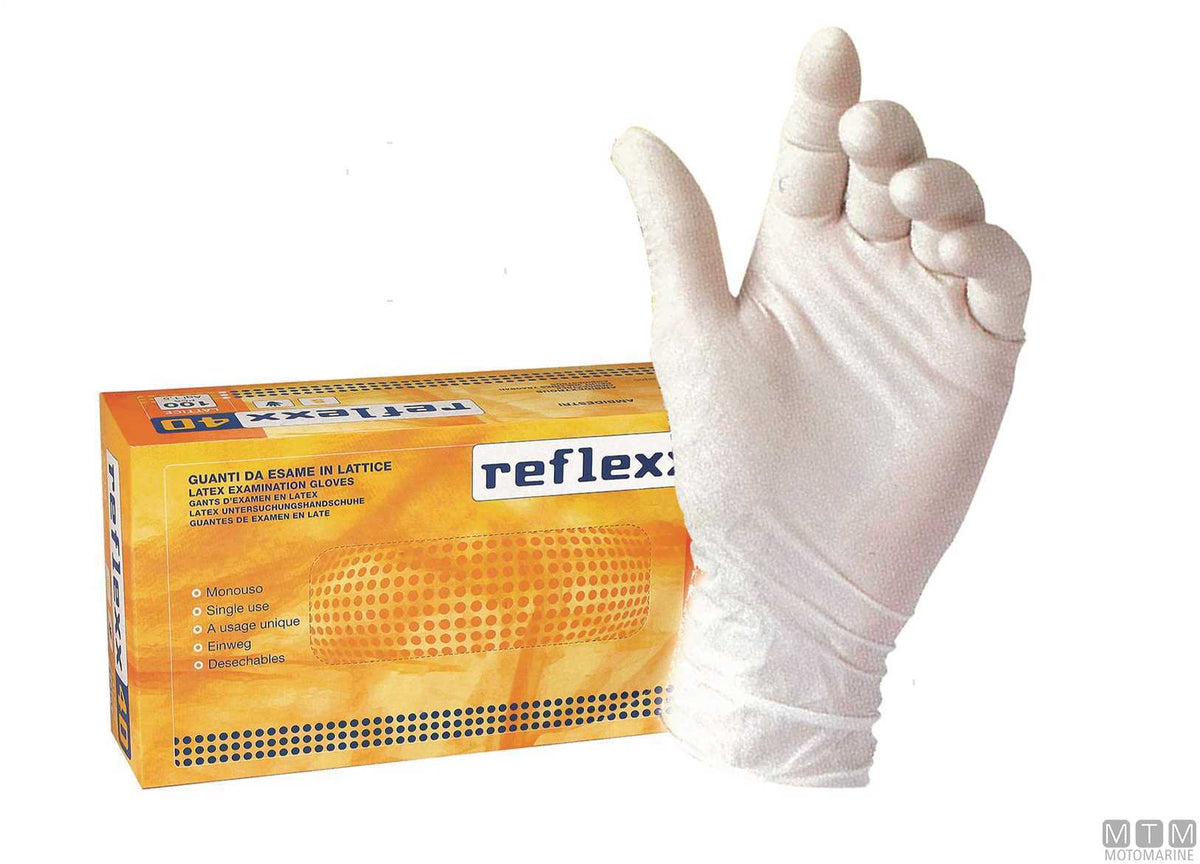 Dermaloe latex gloves S, 100 pcs - original photo Motomarine Srl