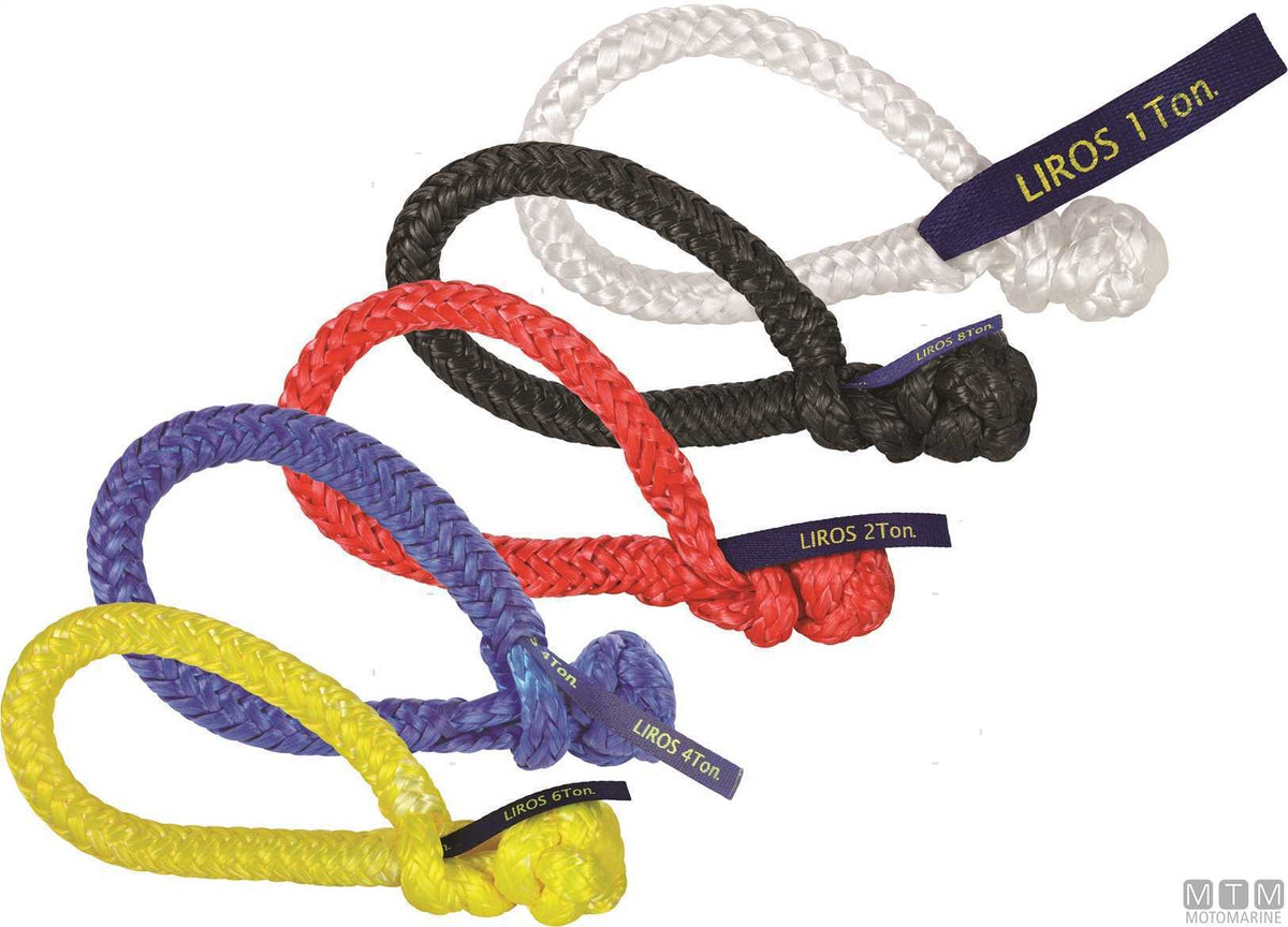 Liros Soft Shackle red braided rope shackle Ø12 mm 1000 kg - original photo Motomarine Srl
