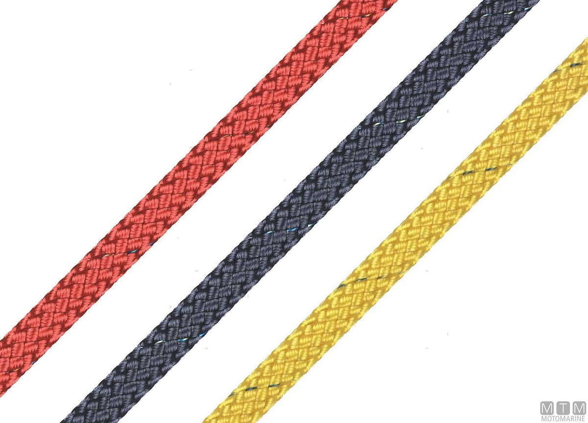 Liros Herkules Color yellow sheet in polyester Ø10 mm, 200 m - original photo Motomarine Srl