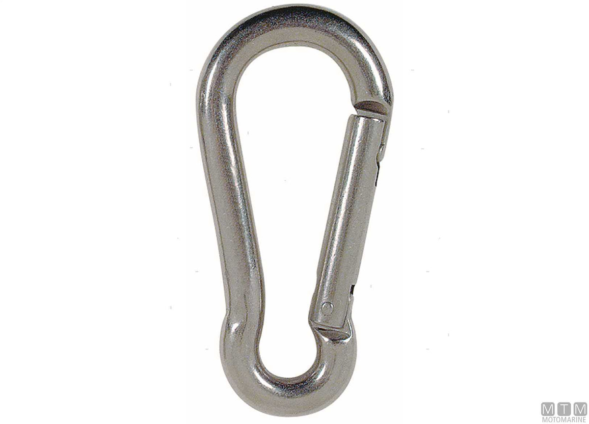 Kong Classic snap hook Ø8 mm side opening stainless steel 316 - original photo Motomarine Srl