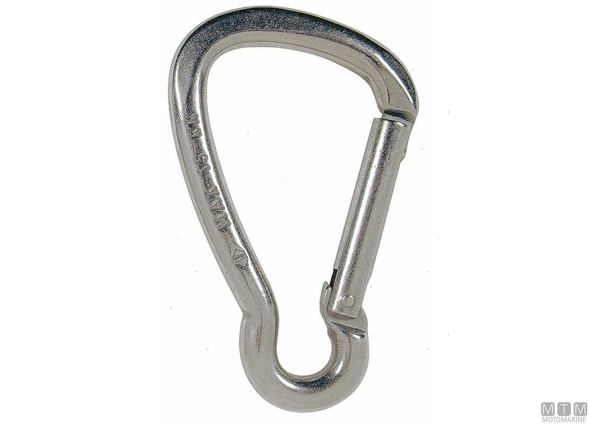 Kong wide snap hook Ø8 mm stainless steel 316 - original photo Motomarine Srl