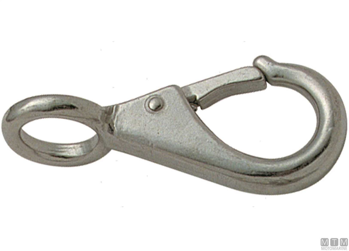 Fixed snap hook Ø16 mm stainless steel 316 - original photo Motomarine Srl