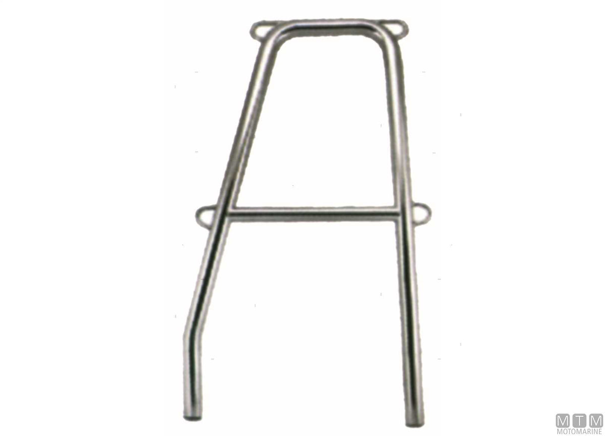 Stern handrail H61 cm with fittings AISI 316 stainless steel - original photo Motomarine Srl
