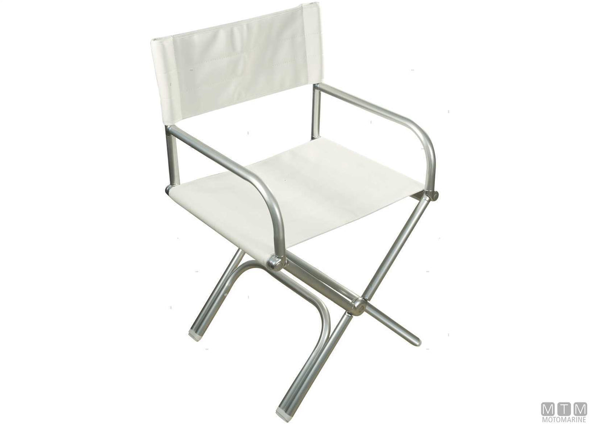 Forma Astron A6000 armchair, navy blue, aluminium - original photo Motomarine Srl