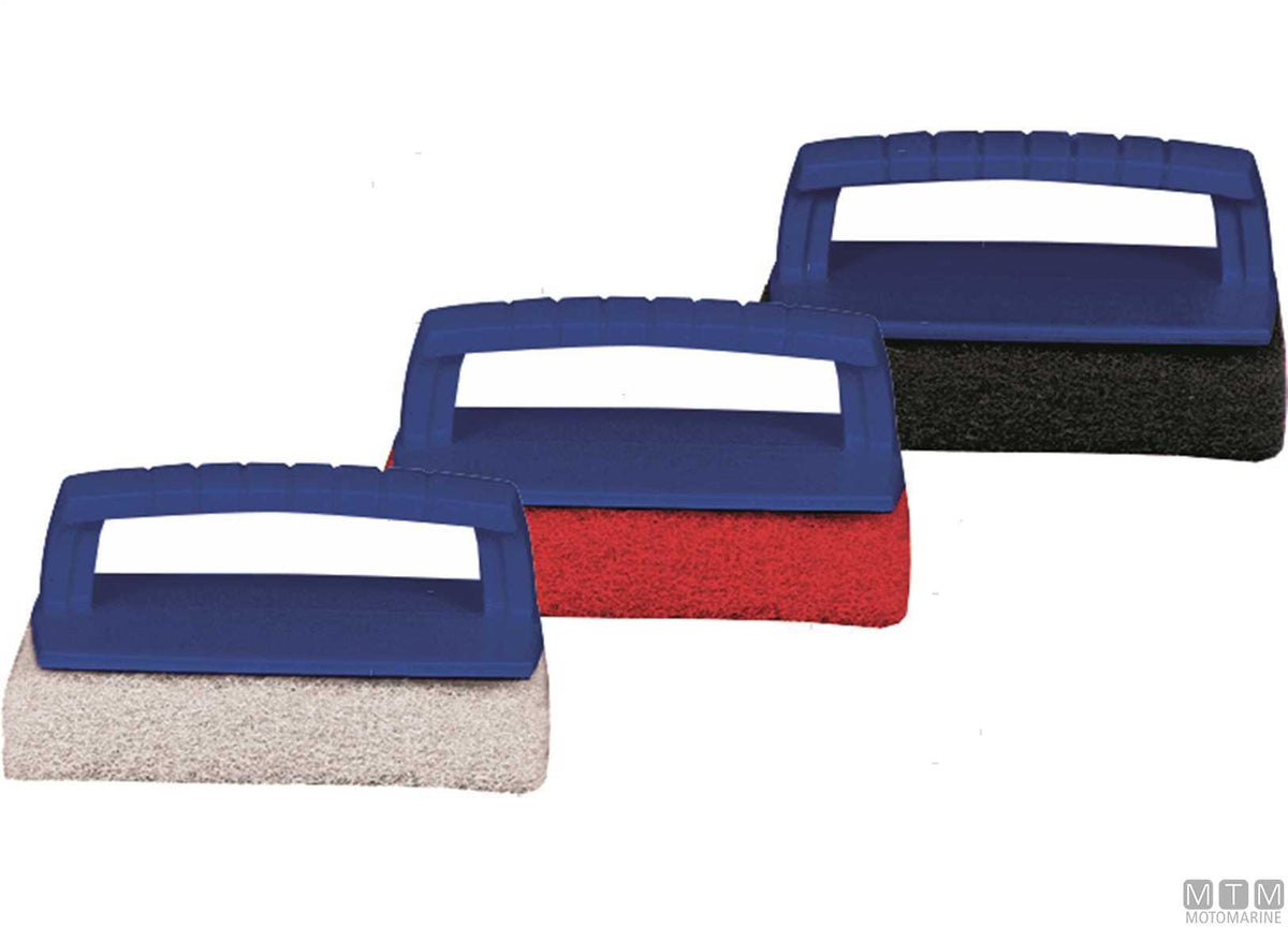 Star Brite Scrub Pad medium red brush - original photo Motomarine Srl