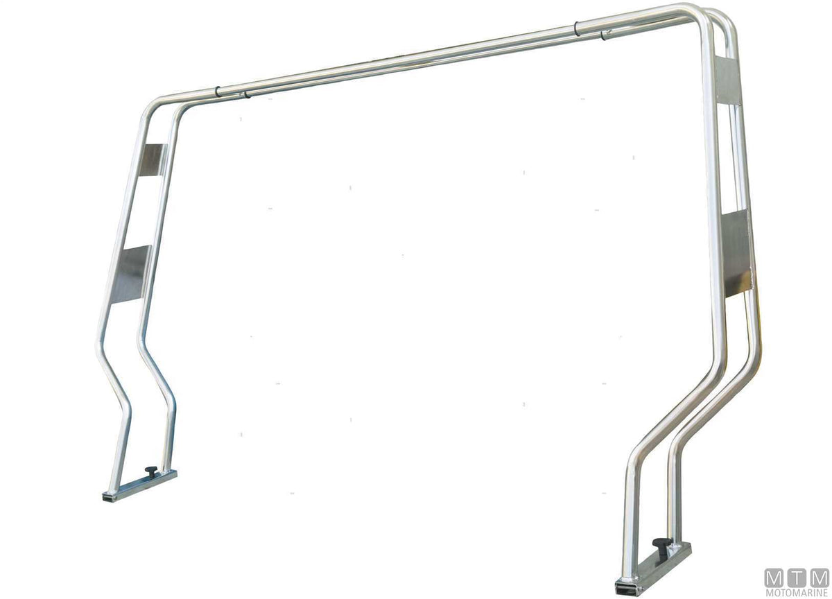 Adjustable shaped double-tube roll bar Ø40 mm stainless steel 316 - original photo Motomarine Srl