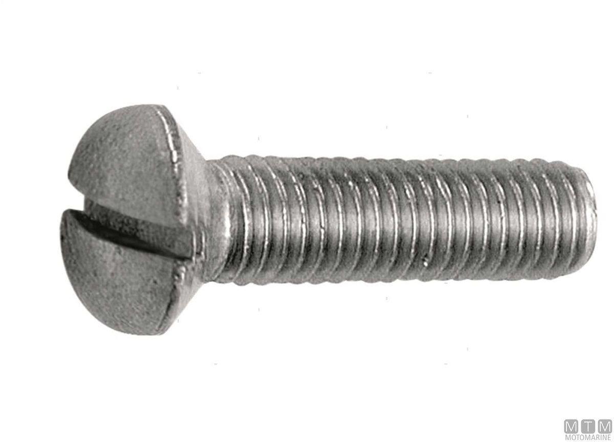 Raised countersunk head screws DIN 964 stainless steel A2 M4x40 100 pcs - original photo Motomarine Srl