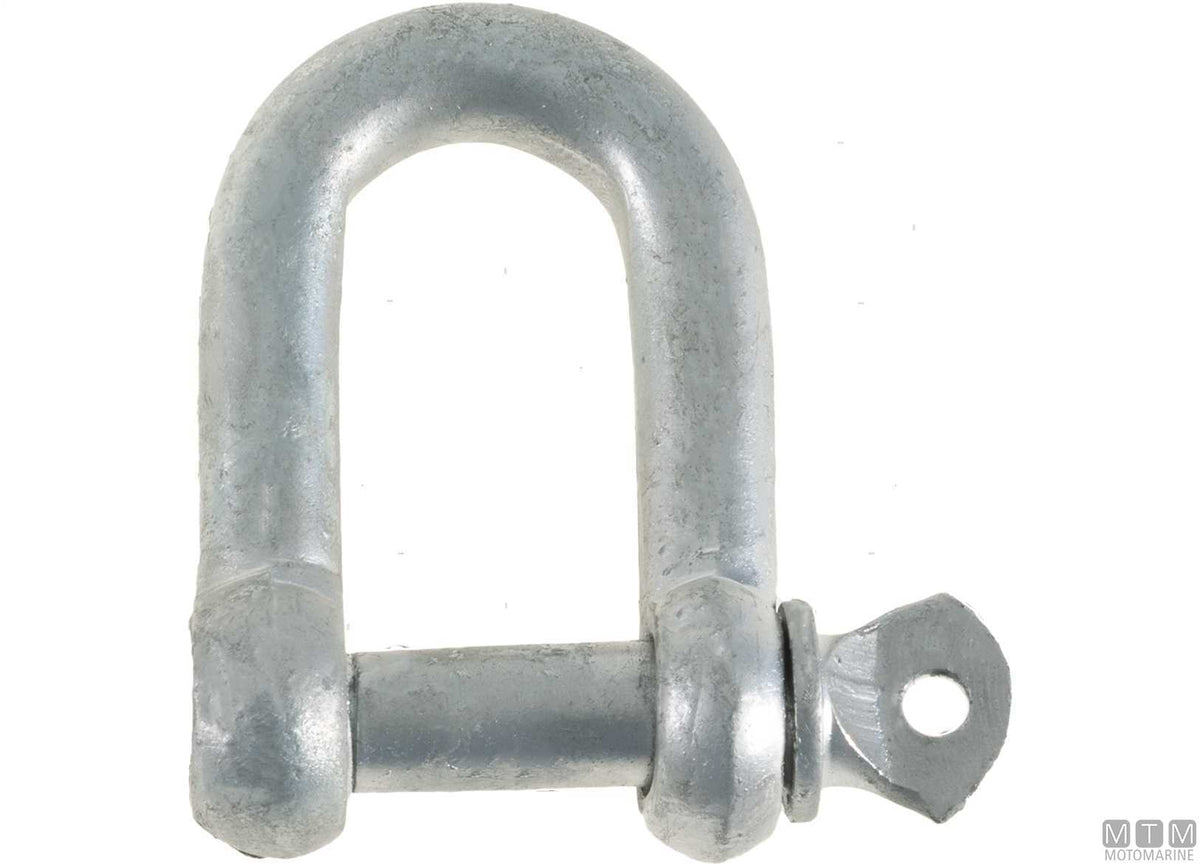 Straight shackle Ø20 mm hot-dip galvanized steel - original photo Motomarine Srl