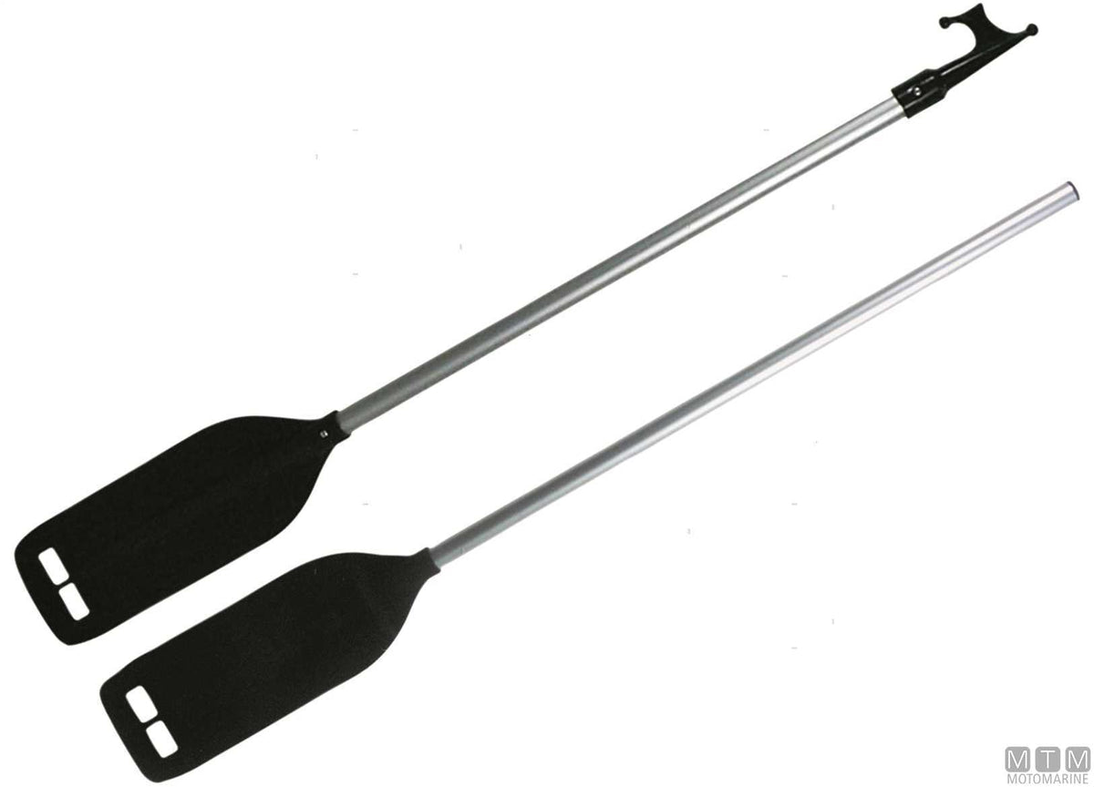Paddle with boat hook 140 cm in aluminium - original photo Motomarine Srl
