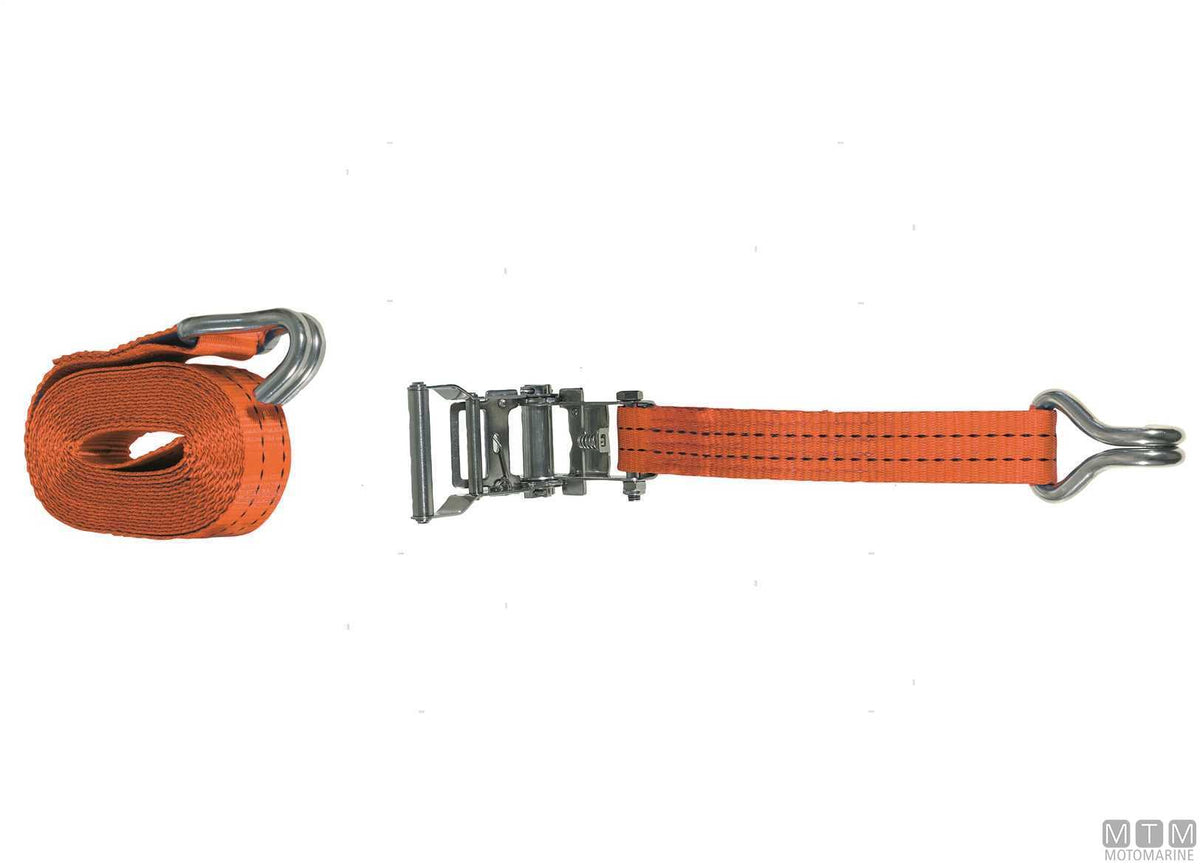 Ratchet tensioning strap with hook 50 mm 8.5 m - original photo Motomarine Srl