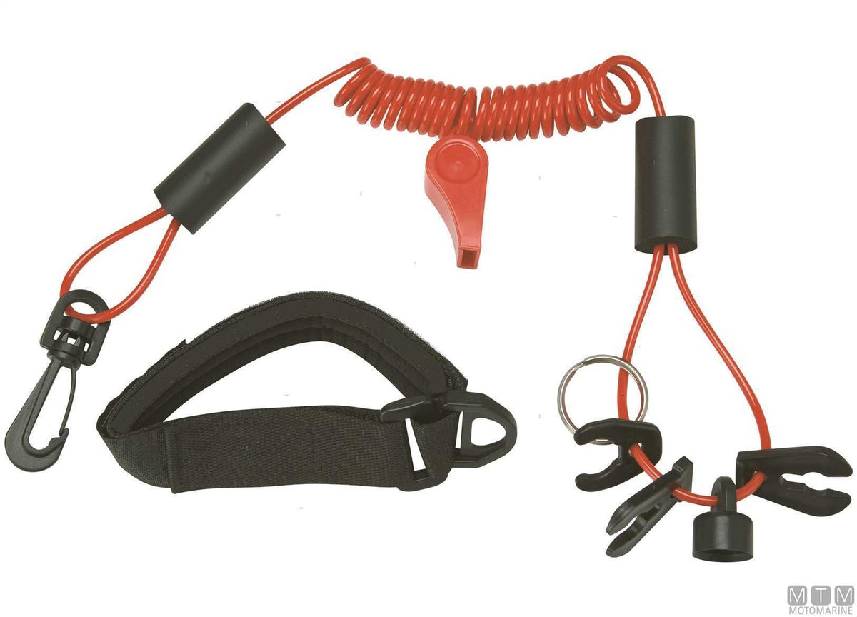 Engine kill switch lanyard with safety keys - original photo Motomarine Srl