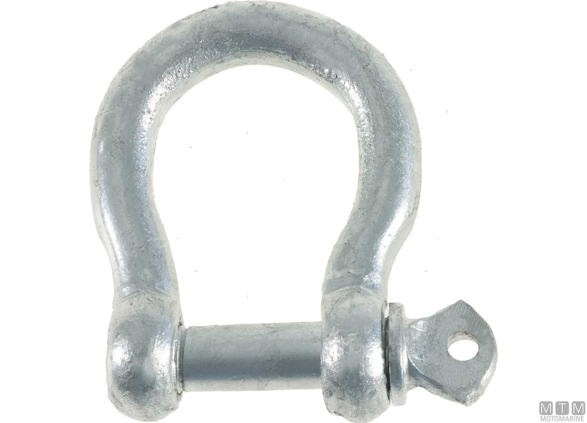 Omega shackle Ø22 mm hot-dip galvanized steel - original photo Motomarine Srl