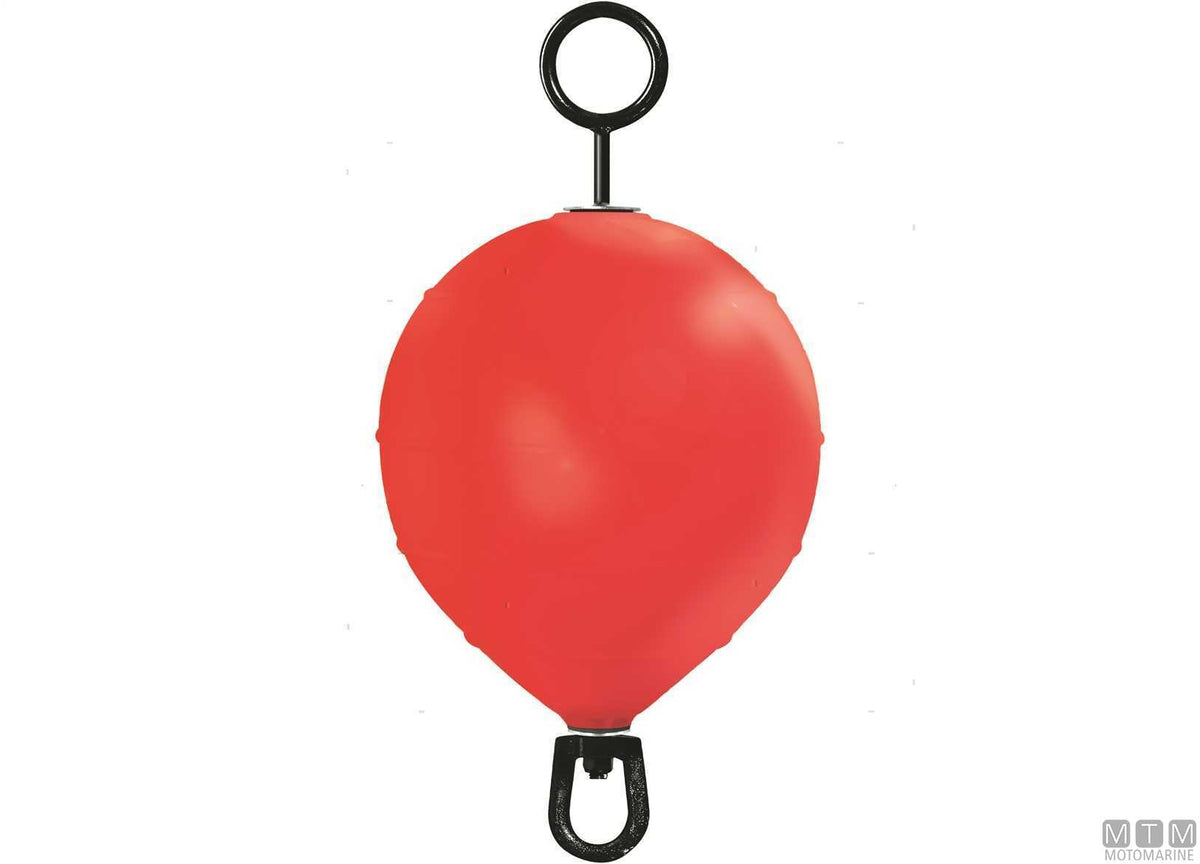 Castro mooring buoy with pole Ø46 cm H90 cm red - original photo Motomarine Srl
