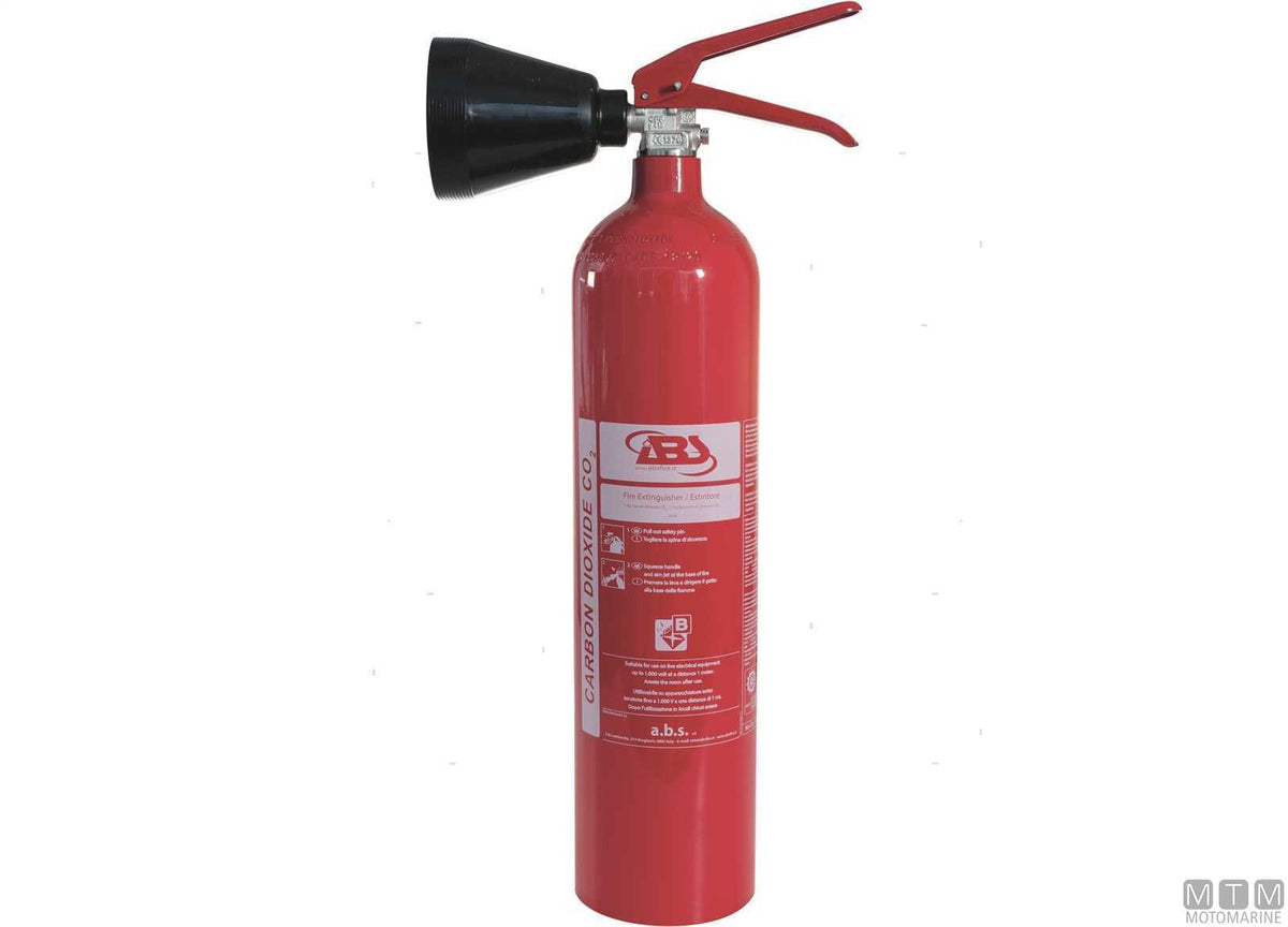 Bracket for CO2 fire extinguisher 5 kg - original photo Motomarine Srl