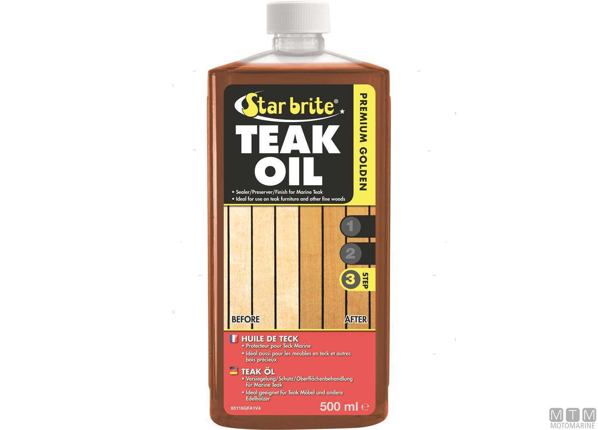 Star Brite Premium Golden Teak Oil 3.8 l - original photo Motomarine Srl
