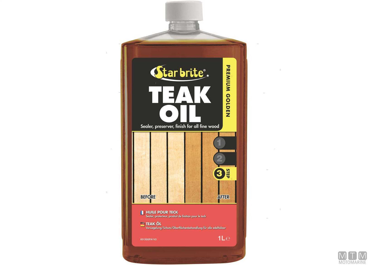 Star Brite Premium Golden Teak Oil 500 ml - original photo Motomarine Srl