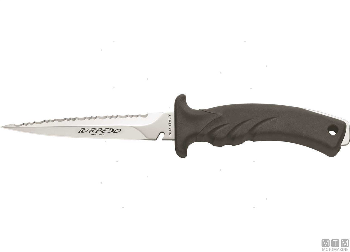 Mac Torpedo 11-N Knife Black, Blade 11.5 cm - original photo Motomarine Srl