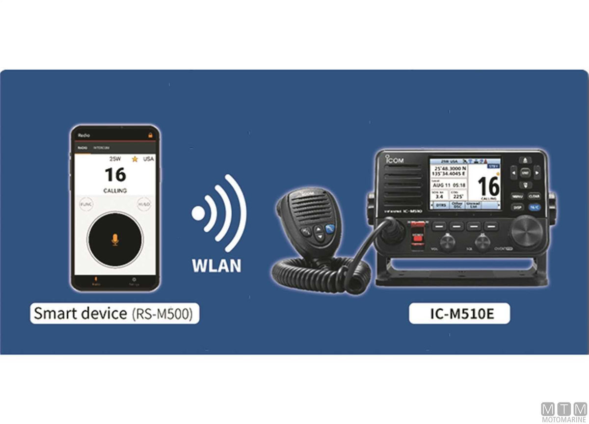 Icom IC-M510E VHF radio - original photo Motomarine Srl