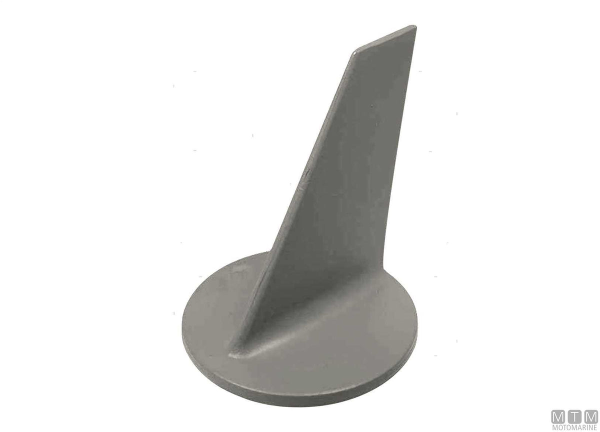 Mercruiser Alpha 80-140 HP fin anode in aluminum - original photo Motomarine Srl