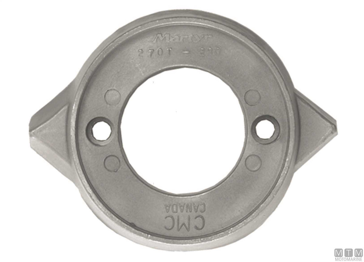 Star-shaped bar anode Volvo IPS in aluminum - original photo Motomarine Srl