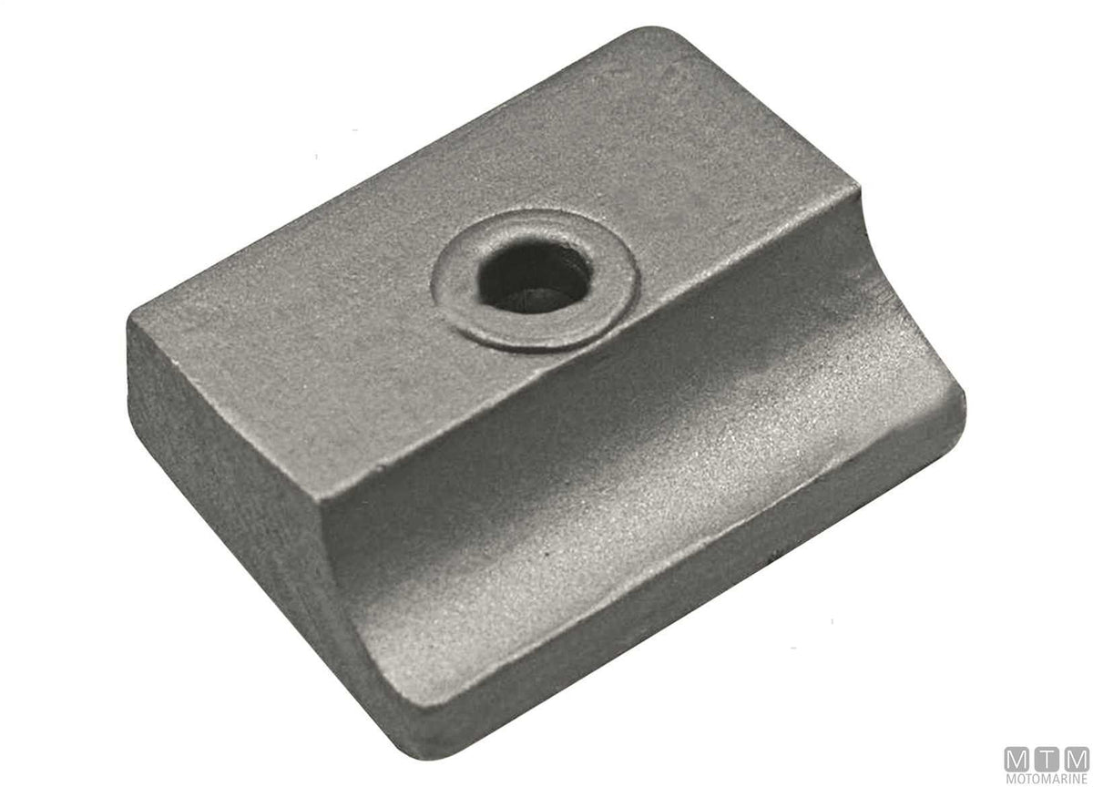 Cube anode for Johnson/Evinrude lower unit 90-300 in aluminium - original photo Motomarine Srl