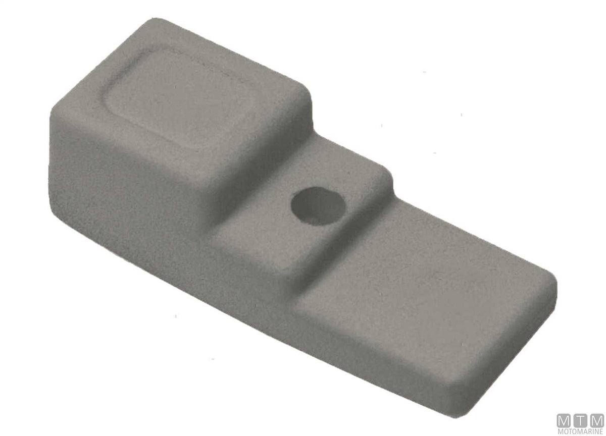 Fin anode for Suzuki 75-85 HP in aluminium - original photo Motomarine Srl