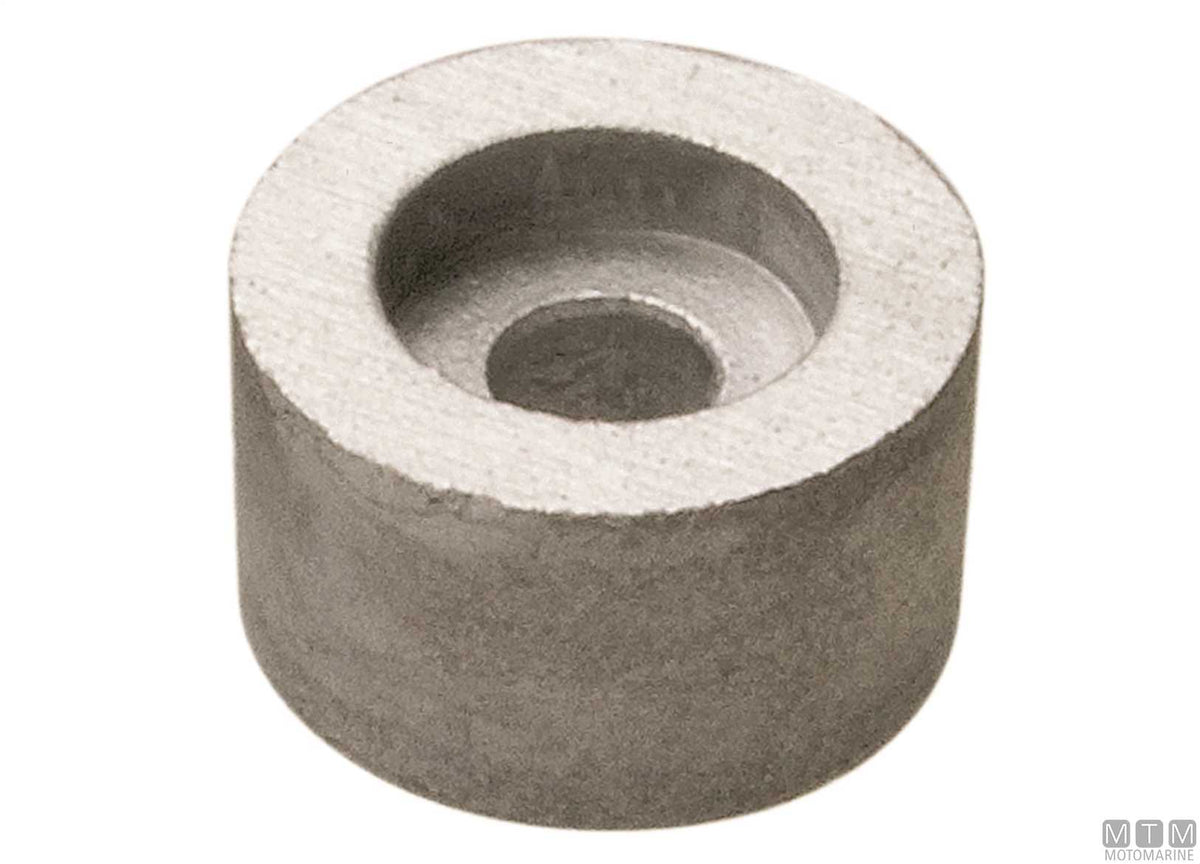Small anode plate Johnson/Evinrude 2-8 HP in aluminium - original photo Motomarine Srl
