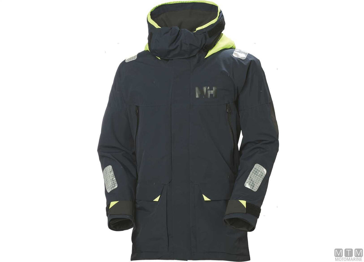 H/H Skagen Offshore oilskin jacket 597 navy M - original photo Motomarine Srl