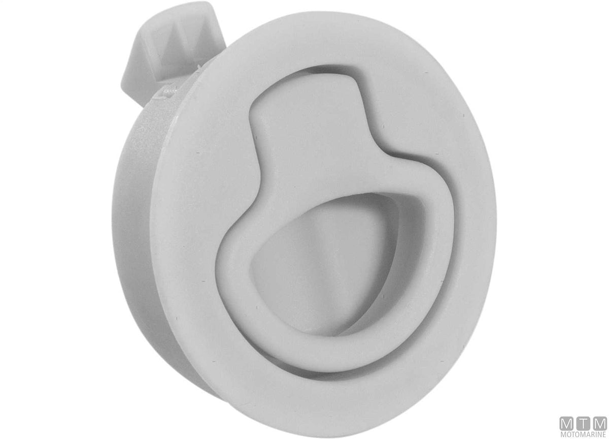 JF push latch with keys Ø60 mm in white nylon - original photo Motomarine Srl