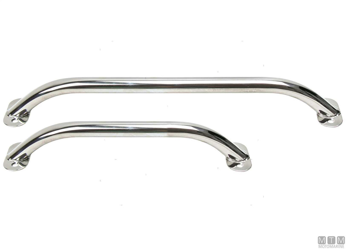 Oval HM handrail 300 mm stainless steel 316 - original photo Motomarine Srl