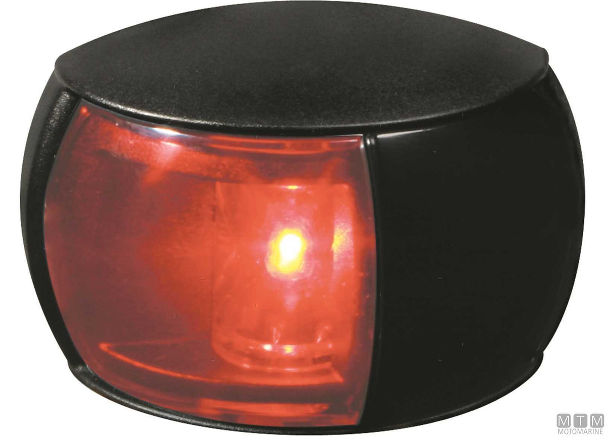 Hella NaviLED red LED side navigation light, black - original photo Motomarine Srl