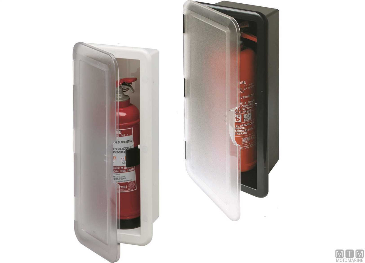 Recess for 1 kg fire extinguisher black - original photo Motomarine Srl