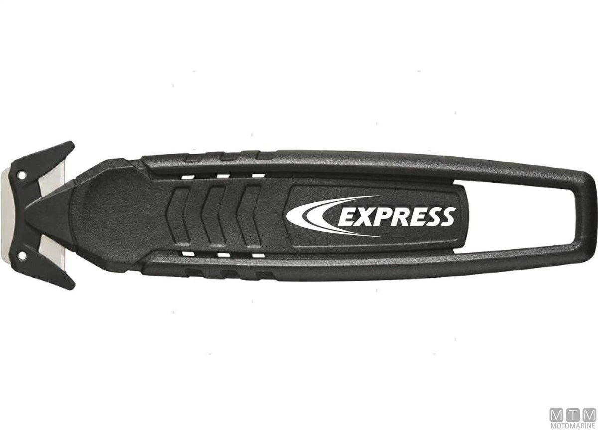 Max tarpaulin cutting knife - original photo Motomarine Srl