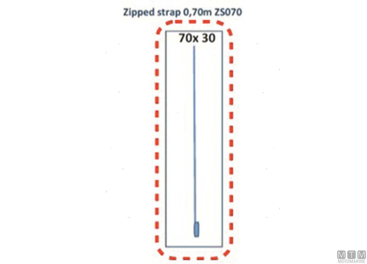 Door for cover tarpaulins 70x30 cm - original photo Motomarine Srl