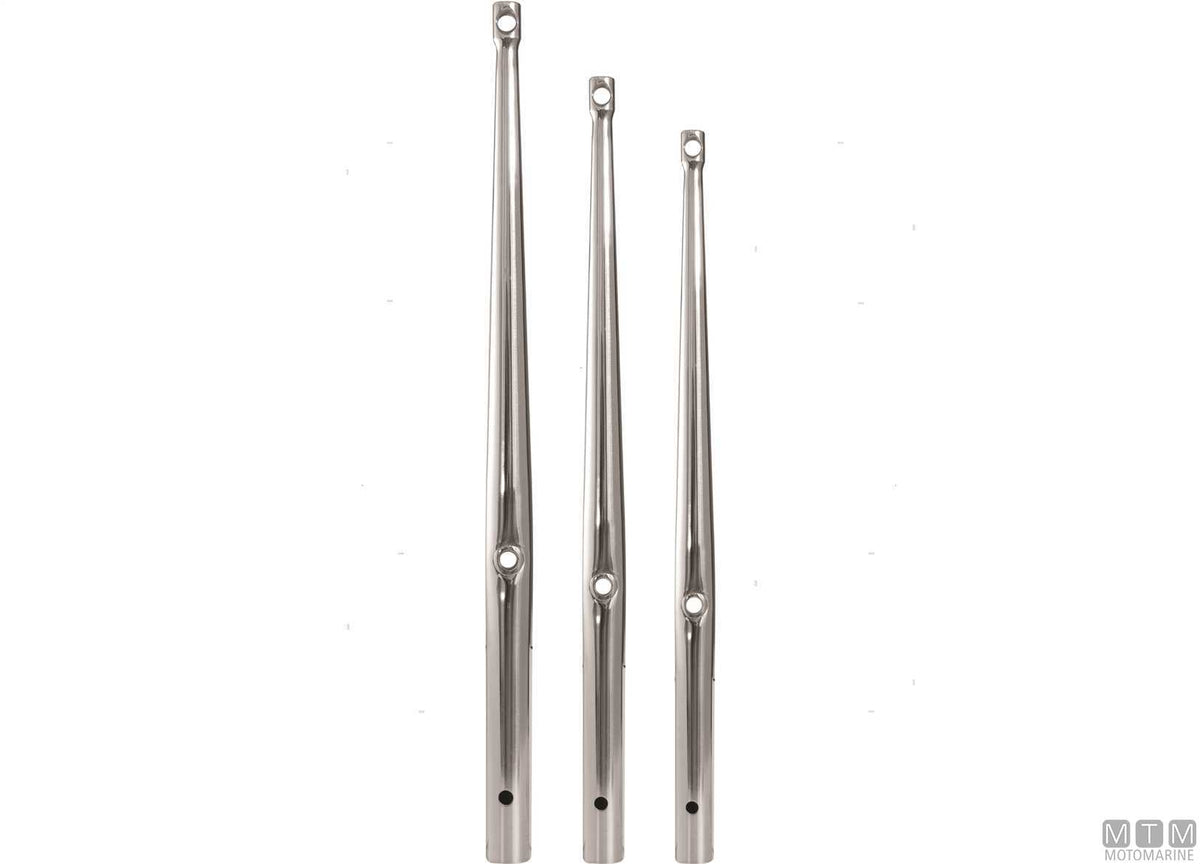 Stanchion H725 mm AISI 316 stainless steel - original photo Motomarine Srl