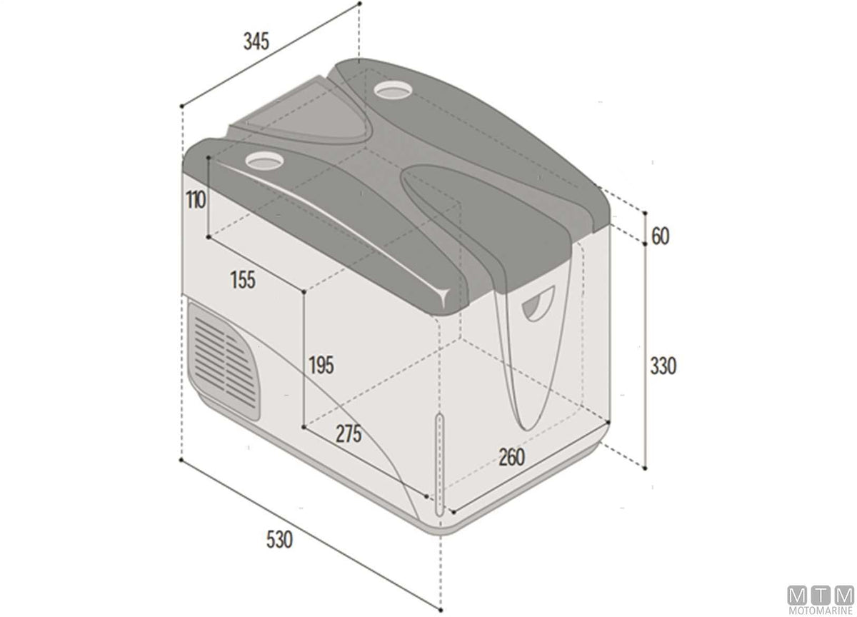 VF C29M portable fridge, 29 L - original photo Motomarine Srl
